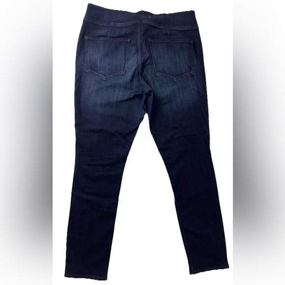 Express Skinny Jeans Women’s 16 Lace Up Legging Blue High Rise Dark Wash Stretch - Picture 2 of 6